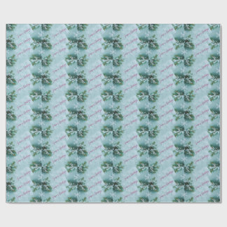 Snowflakes patterned gift wrap