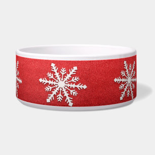 Snowflakes Pet Bowl