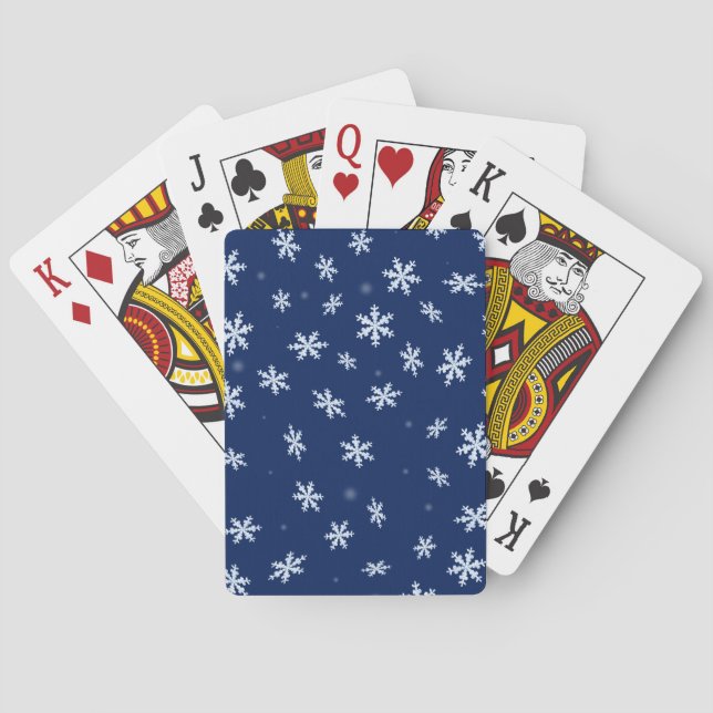 Snowflakes Playing Cards (Back)