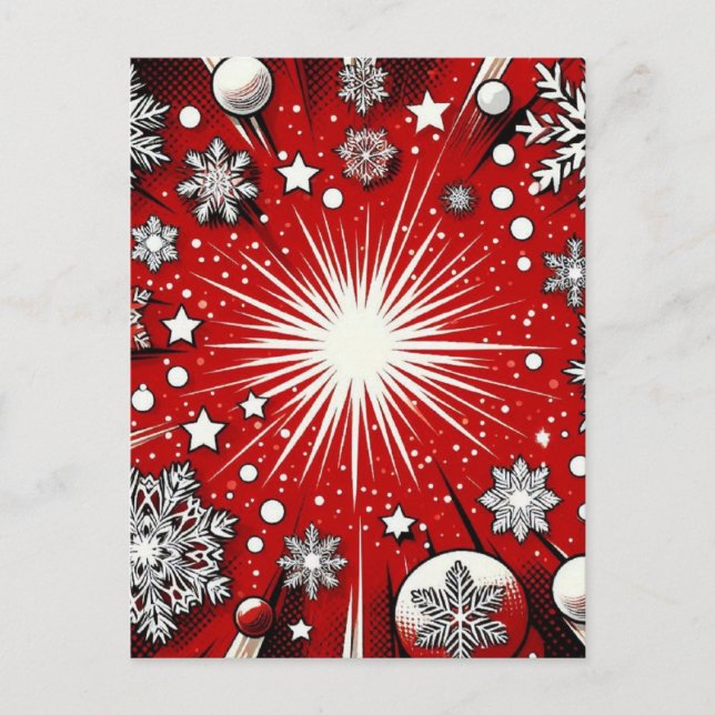 Snowflakes  postcard (Front)
