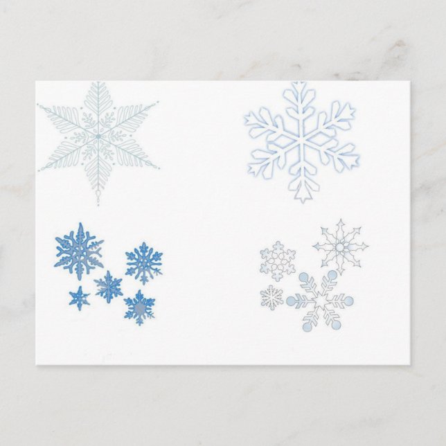 Snowflakes Postcard (Front)