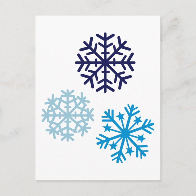 Snowflakes Postcard (Front)