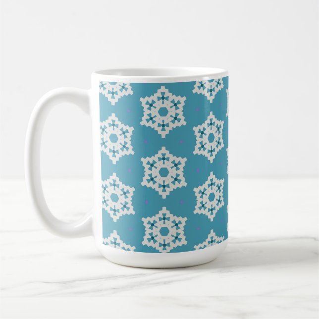Snowflakes pp1 coffee mug (Left)