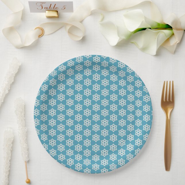Snowflakes pp1 paper plate (Wedding)