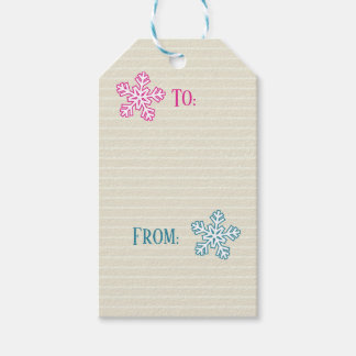 Snowflakes & Presents Gift Tag