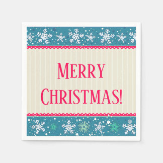 Snowflakes & Presents Napkins
