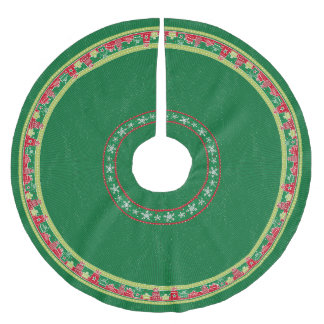 Snowflakes & Presents Tree Skirt