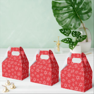 Snowflakes, Red and White Snowflakes, Snow Favour Box