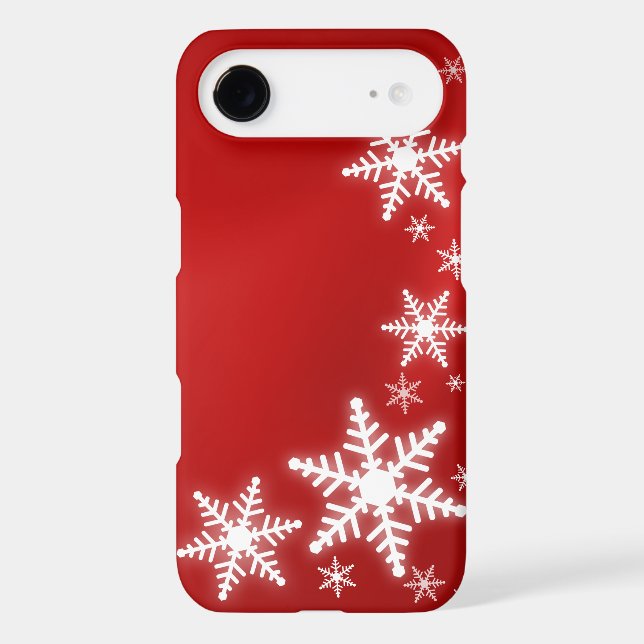 Snowflakes Red Holiday iPhone 6 case cover (Back)