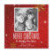 Snowflakes Red Merry Christmas 5x7 Photo Magnet