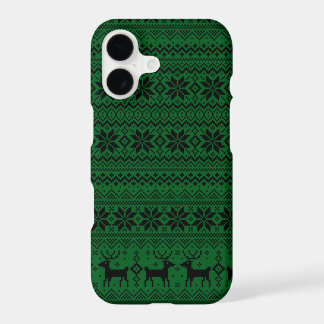 Snowflakes Reindeer Xmas Pattern Christmas Sweater