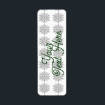 Snowflakes Return Address Labels<br><div class="desc">Style: Return Address Labels Add the perfect detail to your letters, invitations and packages with our Signature Return Address Labels. Your photos, images, and text will look vibrant with full colour printing. Featuring a matte finish, these labels are easy to write on, making them great stickers for custom gift tags....</div>