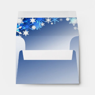 Snowflakes RSVP Envelope