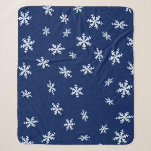 Snowflakes Sherpa Blanket