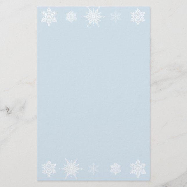 Snowflakes Stationery (Front)