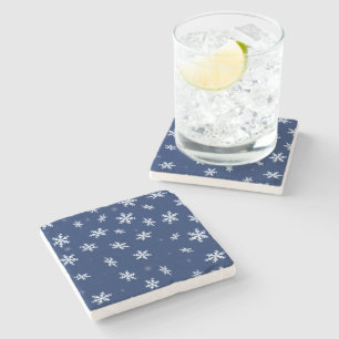 Snowflakes Stone Coaster
