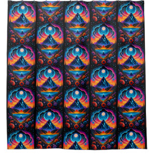 snowflakes tapestries nature Tapestry Shower Curtain