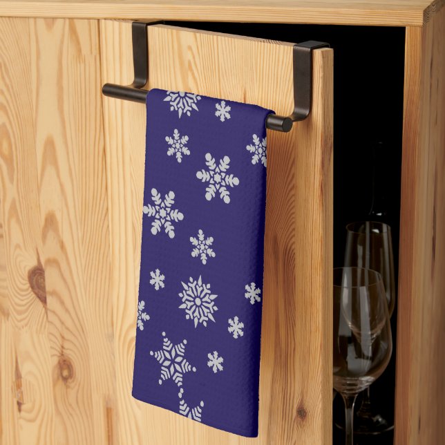 Snowflakes Tea Towel (Thirds Fold)