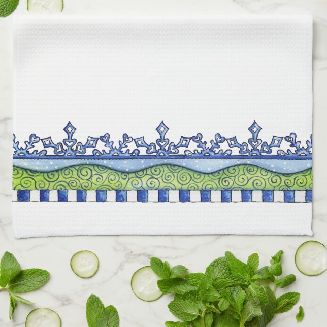 Snowflakes Tea Towel (Folded)