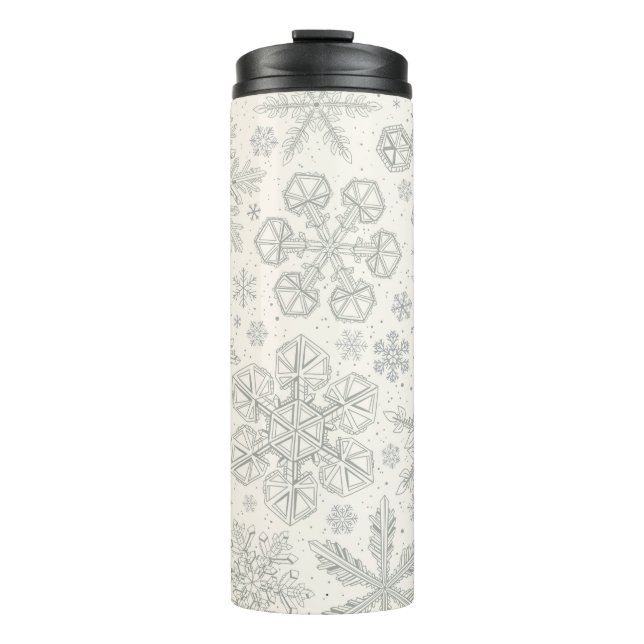 Snowflakes Thermal Tumbler (Front)