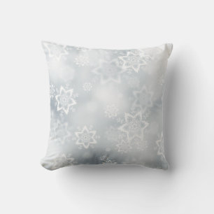 Snowflakes Throw Pillow