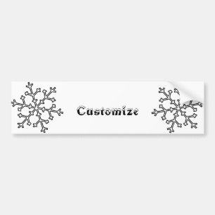 Snowflakes Thunder_Cove Bumper Sticker