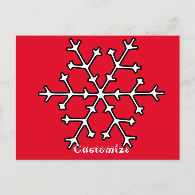 Snowflakes Thunder_Cove Postcard (Front)