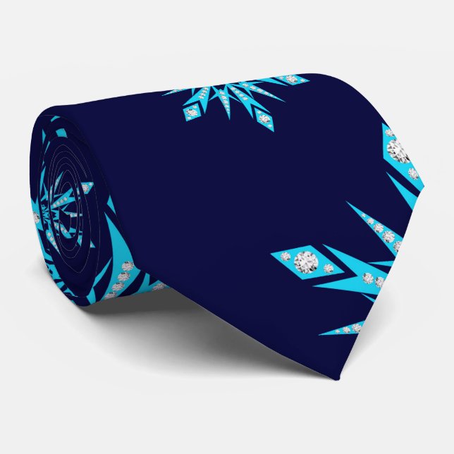 Snowflakes Tie (Rolled)