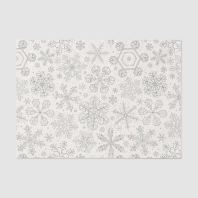 Snowflakes Tissue Paper (Front)