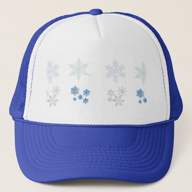 Snowflakes Trucker Hat (Front)