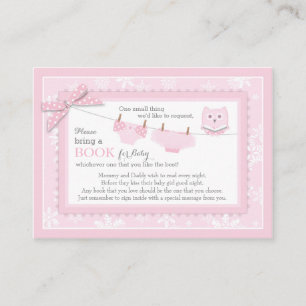 Snowflakes Tutu Diaper Bring a Book Card