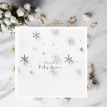 Snowflakes winter Baby shower