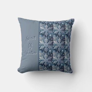 Snowflakes Winter Night / Spirit Of Winter Cushion