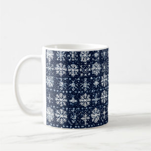 Snowflakes Winter Pattern Coffee Mug