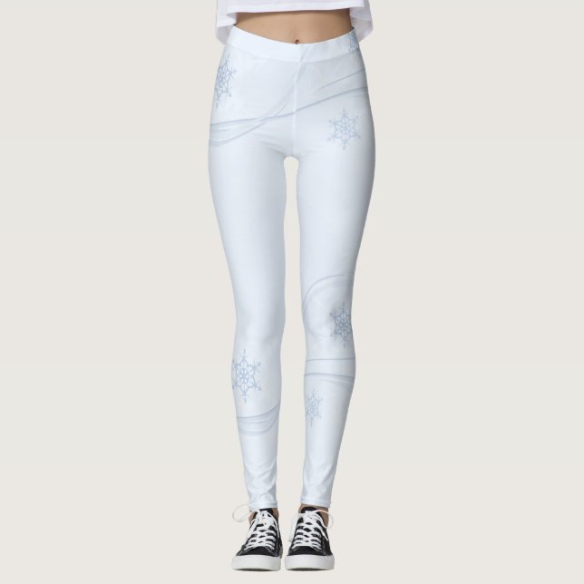 Snowflakes Women's Leggings (Front)