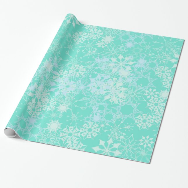 snowflakes wrapping paper (Unrolled)