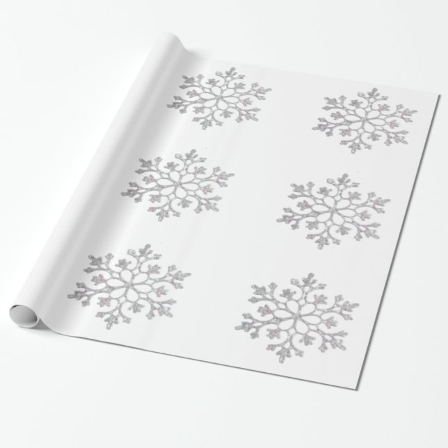 Snowflakes Wrapping Paper  (Unrolled)