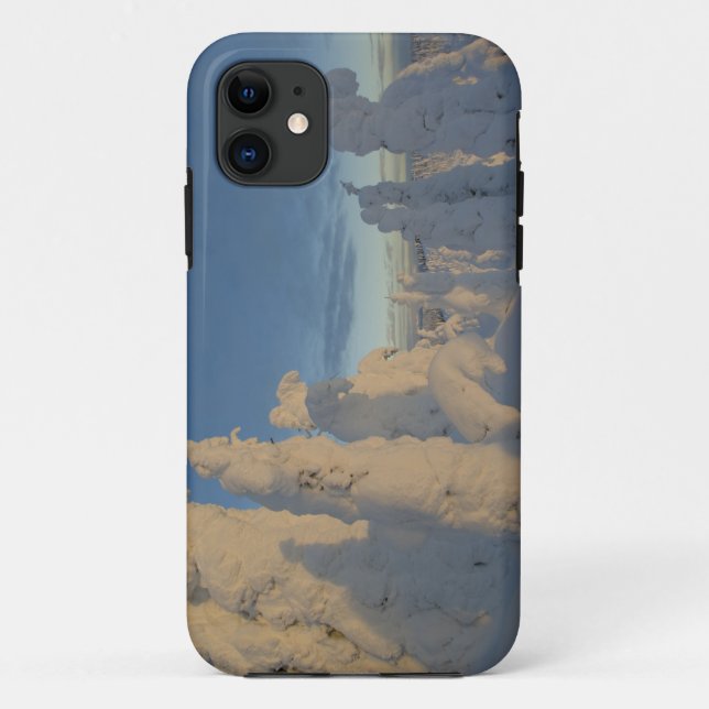 Snowghosts at sunset at Whitefish Mountain 2 Case-Mate iPhone Case (Back)
