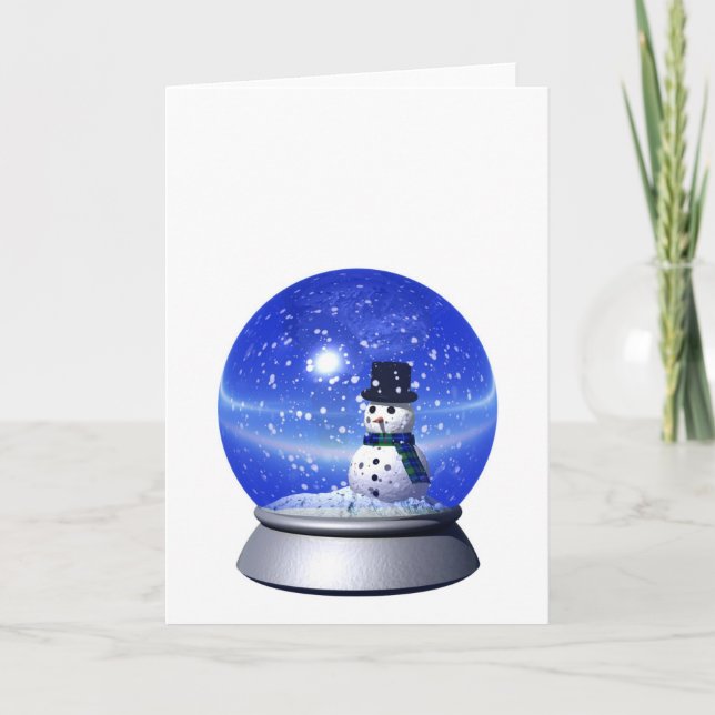 Snowglobe Holiday Card (Front)