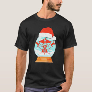 Snowglobe Medical Doctor Caduceus Medical Symbol H T-Shirt