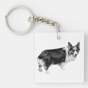 Snowglow Corgi Clip Key Ring