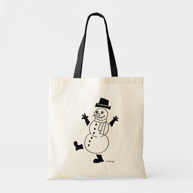 Snowguy Tote Bag (Front)