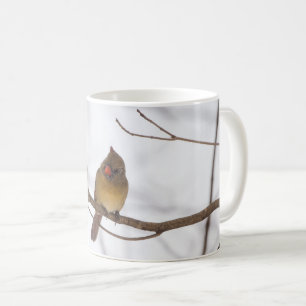 Snowing Again Says Mrs Cardinal Coffee Mug