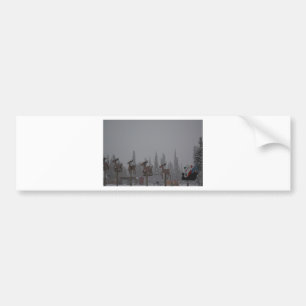 Snowing Blizzard Snow Snowflake Frozen Ice Santa Bumper Sticker