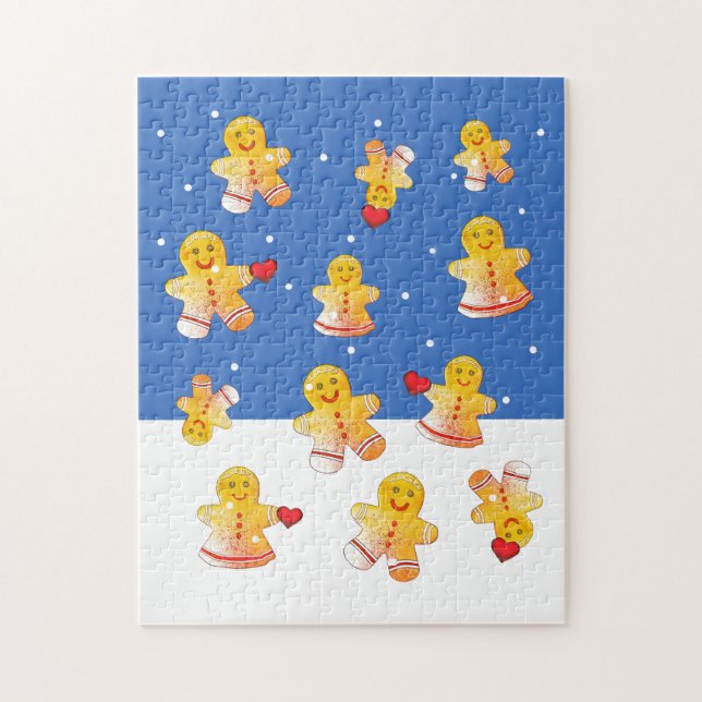 Snowing Gingerbread Puzzle (Vertical)