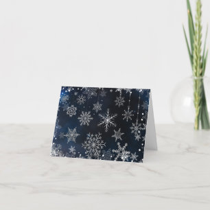 Snowing  holiday card