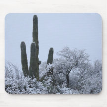 Snowing in Arizona Mouse Pad