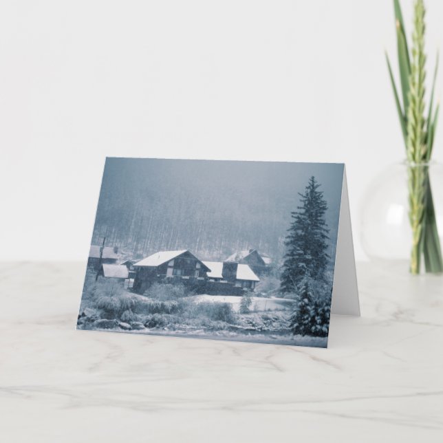 Snowing In Aspen Cards (Front)