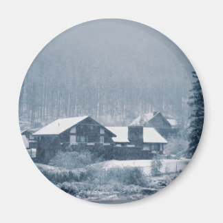 Snowing In Aspen Magnets