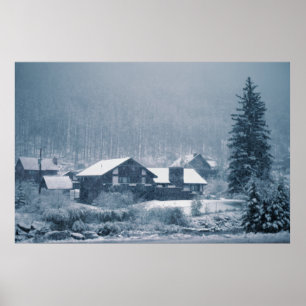 Snowing In Aspen Prints